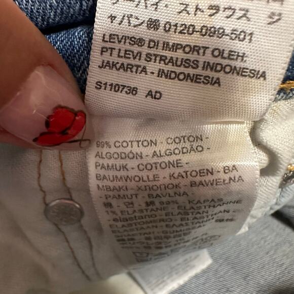 LEVI'S Men's 511 Slim Fit Jeans Size 28X30 In Light Wash - Picture 8 of 9